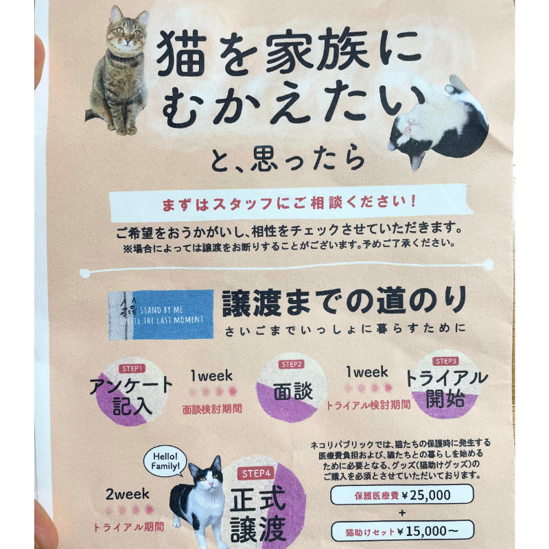 譲渡についてのパンフレット